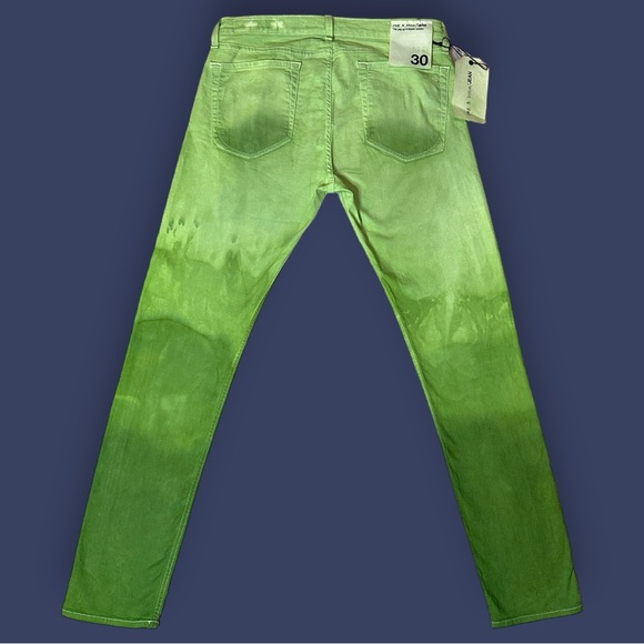 🎉HOST PICK!🎉NWT Originally White Boyfriend Skinny in Ombré Green. Size 30 - Picture 4 of 12
